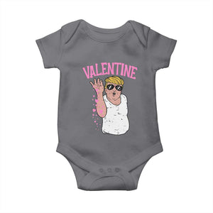 Trump Bae Valentine Heart Baby Onesie TS10 Charcoal Print Your Wear