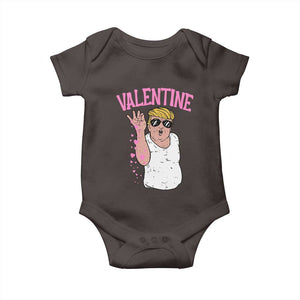 Trump Bae Valentine Heart Baby Onesie TS10 Dark Chocolate Print Your Wear