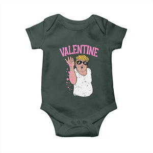 Trump Bae Valentine Heart Baby Onesie TS10 Dark Forest Green Print Your Wear