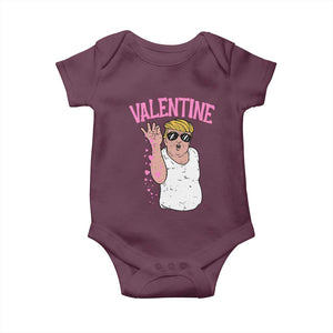 Trump Bae Valentine Heart Baby Onesie TS10 Maroon Print Your Wear