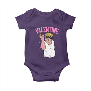 Trump Bae Valentine Heart Baby Onesie TS10 Purple Print Your Wear