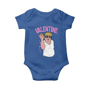 Trump Bae Valentine Heart Baby Onesie TS10 Royal Blue Print Your Wear