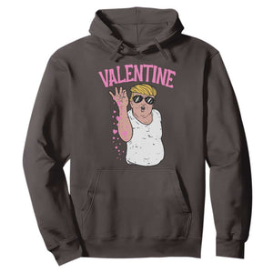 Trump Bae Valentine Heart Hoodie TS10 Dark Chocolate Print Your Wear