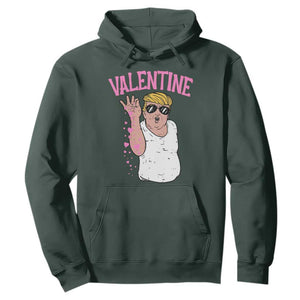 Trump Bae Valentine Heart Hoodie TS10 Dark Forest Green Print Your Wear