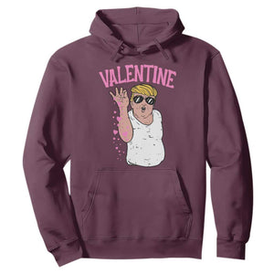 Trump Bae Valentine Heart Hoodie TS10 Maroon Print Your Wear