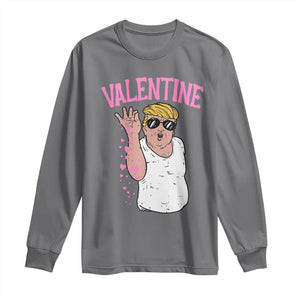 Trump Bae Valentine Heart Long Sleeve Shirt TS10 Charcoal Print Your Wear