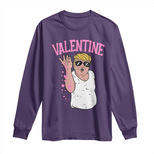 Trump Bae Valentine Heart Long Sleeve Shirt TS10 Purple Print Your Wear