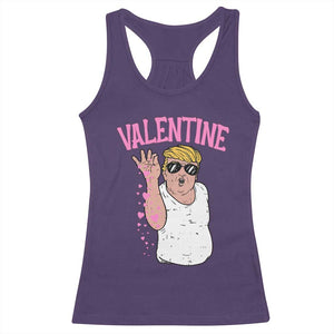 Trump Bae Valentine Heart Racerback Tank Top TS10 Purple Print Your Wear