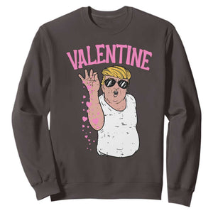 Trump Bae Valentine Heart Sweatshirt TS10 Dark Chocolate Print Your Wear