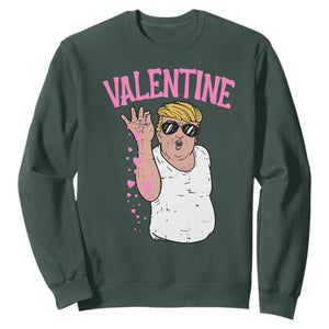 Trump Bae Valentine Heart Sweatshirt TS10 Dark Forest Green Print Your Wear