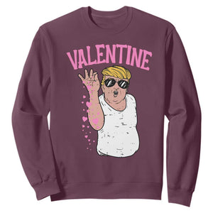 Trump Bae Valentine Heart Sweatshirt TS10 Maroon Print Your Wear