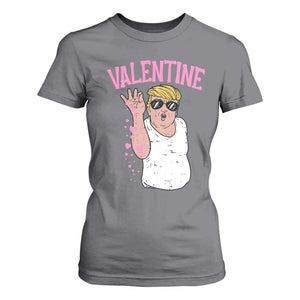 Trump Bae Valentine Heart T Shirt For Women TS10 Charcoal Print Your Wear