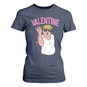 Trump Bae Valentine Heart T Shirt For Women TS10 Navy Print Your Wear