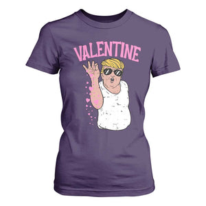 Trump Bae Valentine Heart T Shirt For Women TS10 Purple Print Your Wear