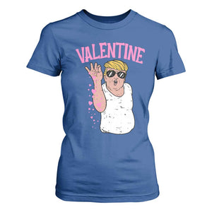 Trump Bae Valentine Heart T Shirt For Women TS10 Royal Blue Print Your Wear