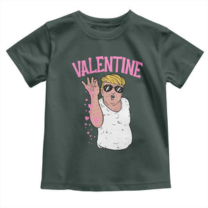 Trump Bae Valentine Heart Toddler T Shirt TS10 Dark Forest Green Print Your Wear