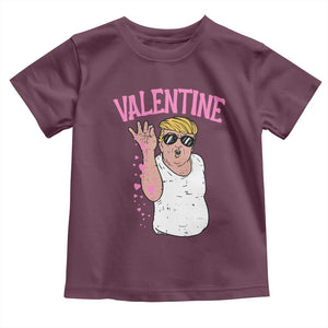 Trump Bae Valentine Heart Toddler T Shirt TS10 Maroon Print Your Wear