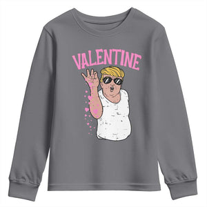 Trump Bae Valentine Heart Youth Sweatshirt TS10 Charcoal Print Your Wear