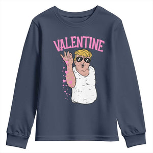 Trump Bae Valentine Heart Youth Sweatshirt TS10 Navy Print Your Wear