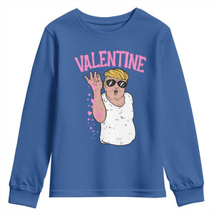 Trump Bae Valentine Heart Youth Sweatshirt TS10 Royal Blue Print Your Wear