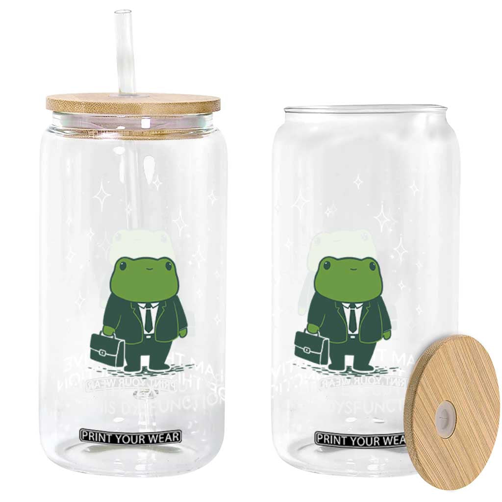 Funny Frog Glass Can I Am The Executive Of This Dysfunction TS10 Print Your Wear