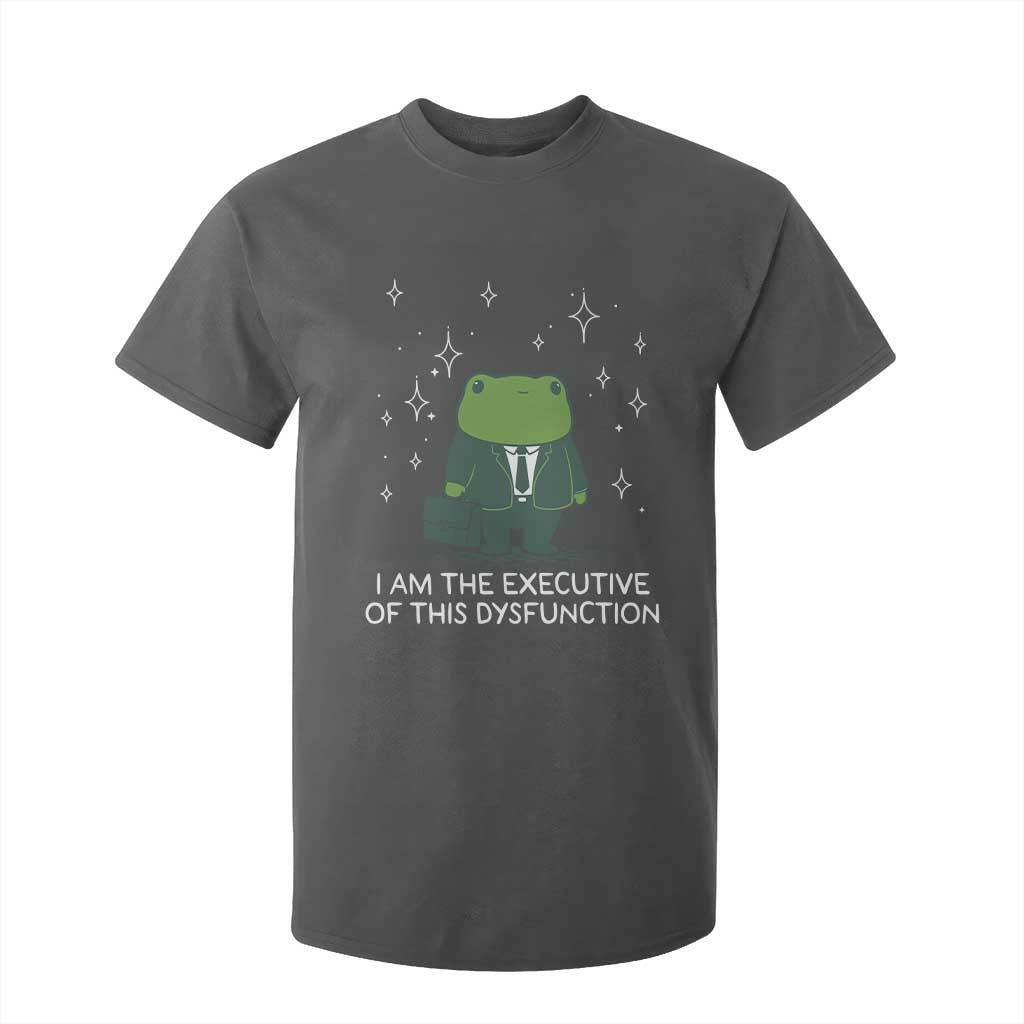 Funny Frog T Shirt For Kid I Am The Executive Of This Dysfunction TS10 Dark Heather Print Your Wear