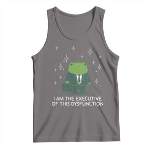 Funny Frog Tank Top I Am The Executive Of This Dysfunction TS10 Deep Heather Print Your Wear