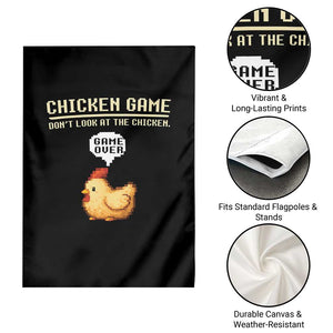 Funny Chicken Garden Flag Game Dont Look At The Chicken TS10 Print Your Wear