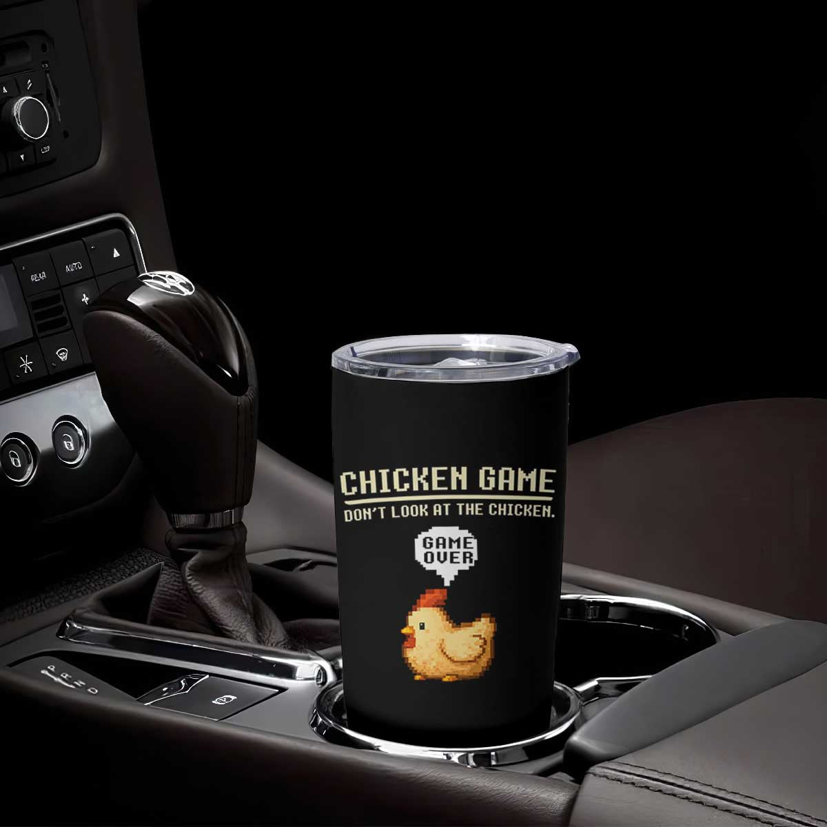 Funny Chicken Tumbler Cup Game Dont Look At The Chicken TS10 Print Your Wear