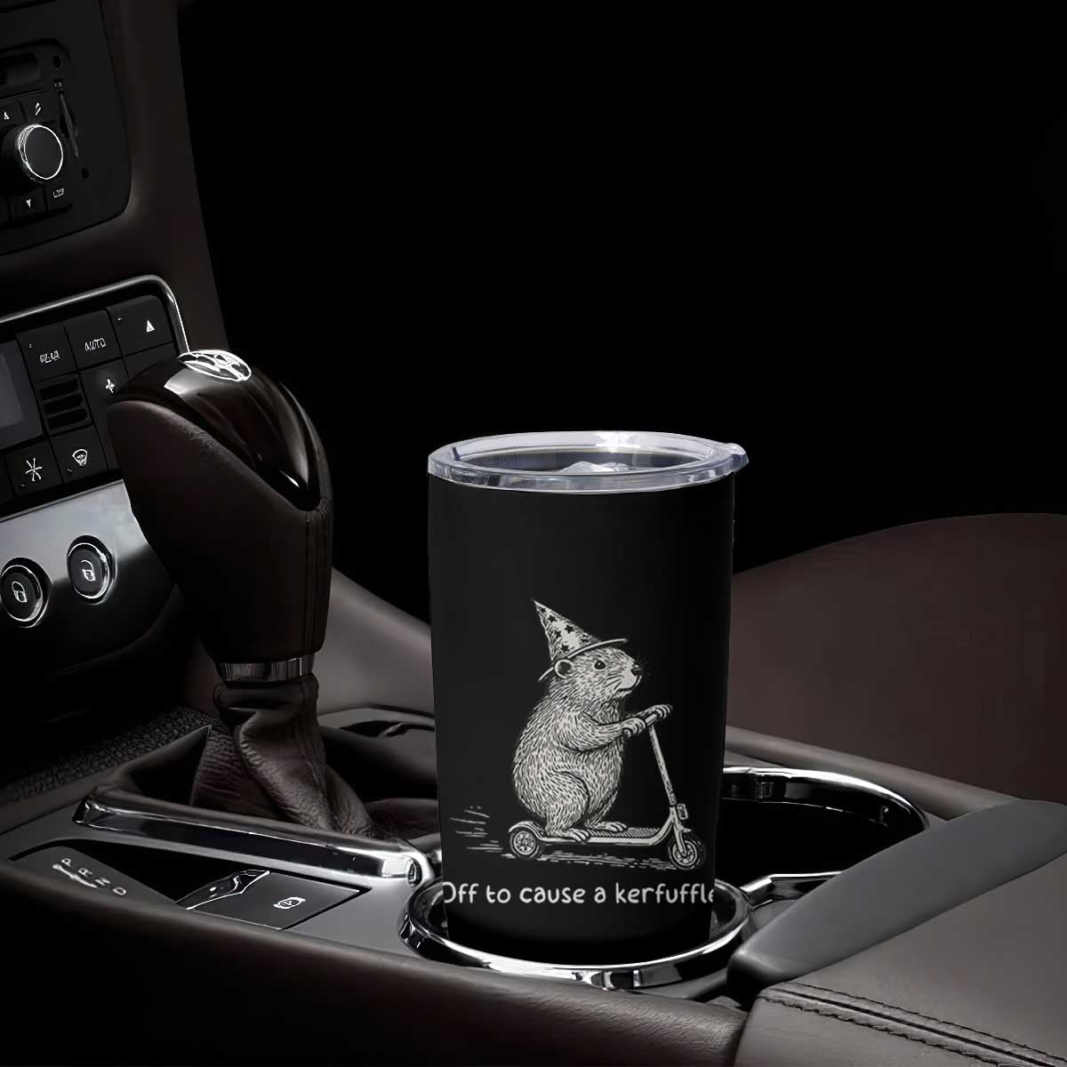 Funny Groundhog Off To Cause A Kerfuffle Tumbler Cup TS10 Print Your Wear
