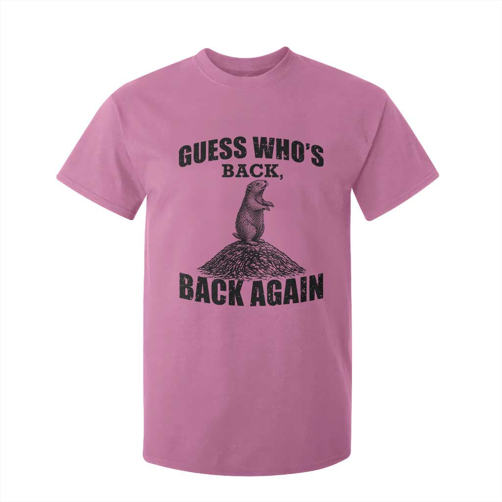 Funny Groundhog Day T Shirt For Kid Retro Guess Whos Back TS10 Azalea Print Your Wear
