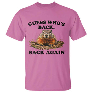 Groundhog Day T Shirt Funny Woodchuck Guess Whos Back TS10 Azalea Print Your Wear