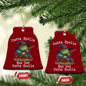 Wizard Frog Meme Ceramic Ornament Outta Spells But Not Outta Shells TS10 Print Your Wear