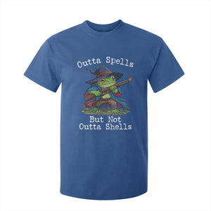 Wizard Frog Meme T Shirt For Kid Outta Spells But Not Outta Shells TS10 Royal Blue Print Your Wear