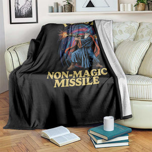 I Cast Non-Magic Missile Funny Wizard Parody Meme Throw Blanket TS10 Print Your Wear