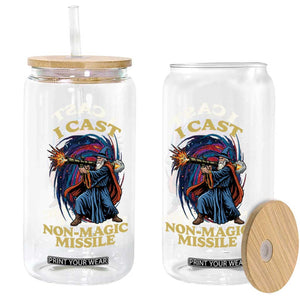 I Cast Non-Magic Missile Funny Wizard Parody Meme Glass Can TS10 Print Your Wear