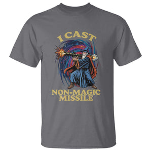 I Cast Non-Magic Missile Funny Wizard Parody Meme T Shirt TS10 Charcoal Print Your Wear