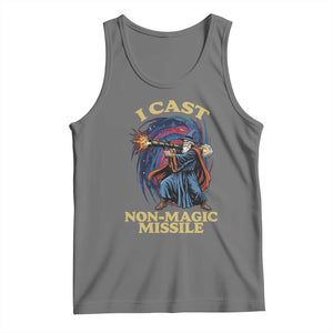 I Cast Non-Magic Missile Funny Wizard Parody Meme Tank Top TS10 Black Heather Print Your Wear