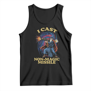 I Cast Non-Magic Missile Funny Wizard Parody Meme Tank Top TS10 Black Print Your Wear