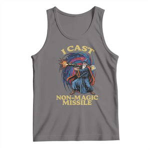 I Cast Non-Magic Missile Funny Wizard Parody Meme Tank Top TS10 Deep Heather Print Your Wear