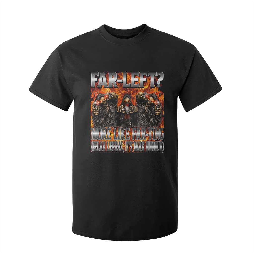 Funny Hard Skeleton Meme Bootleg T Shirt For Kid Far Left? More Like Farting TS10 Black Print Your Wear