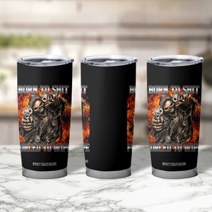 Funny Evil Skeleton Meme Tumbler Cup Born to Shit Forced to Wipe TS10 Print Your Wear
