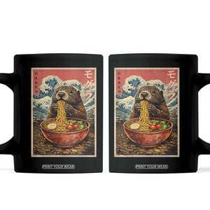 Japanese Groundhog Ramen Noodles Coffee Mug Funny Kawaii Anime TS10 Black Print Your Wear