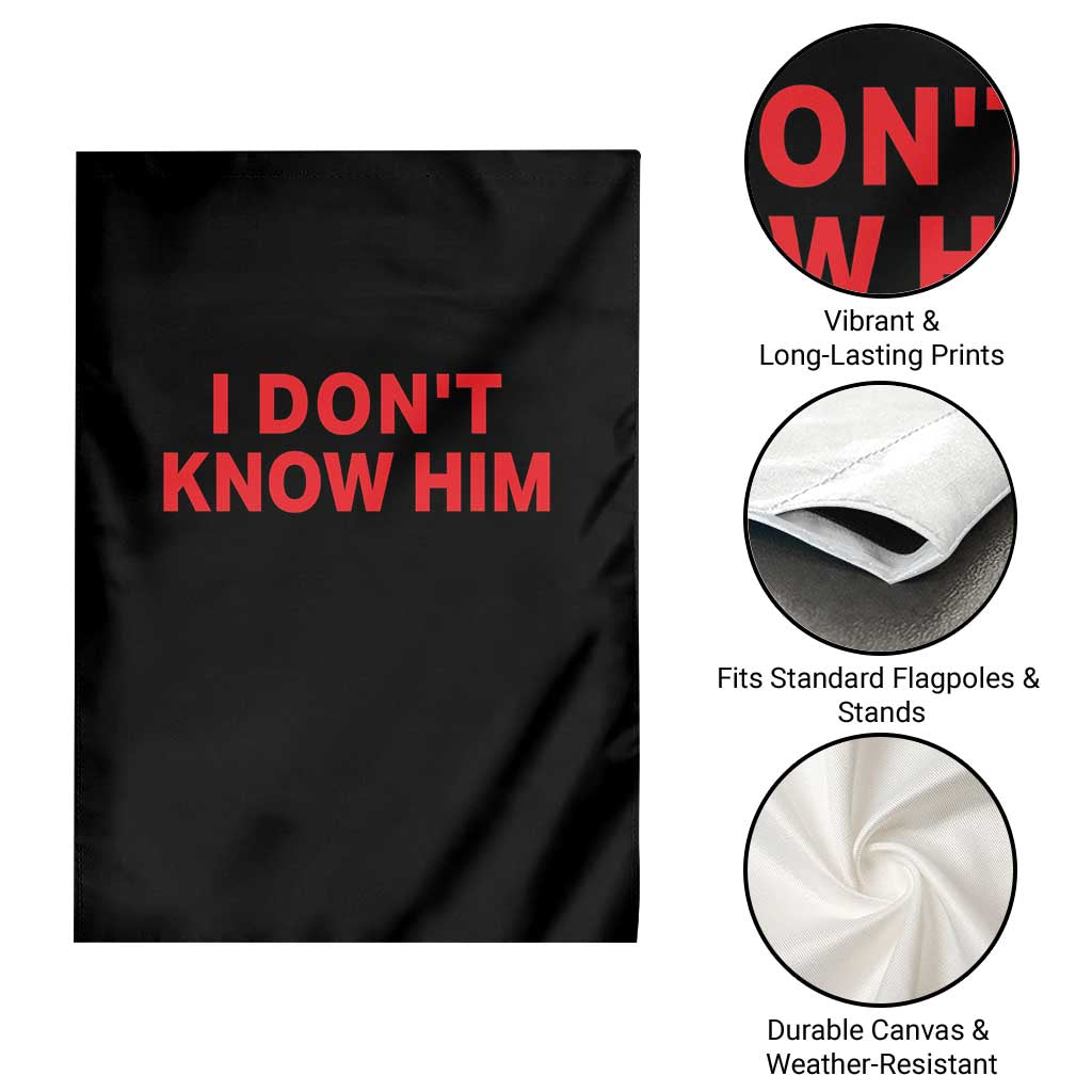 Funny Couple Matching Garden Flag I Don't Know Him Couples She's My Soulmate TS10 Print Your Wear
