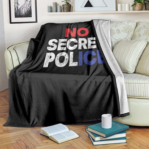 Subtle Abolish Ice Throw Blanket No Secret Police TS10 Print Your Wear
