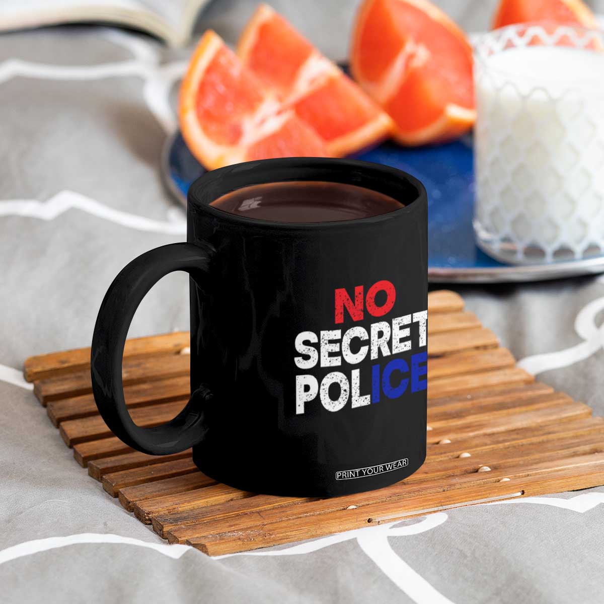 Subtle Abolish Ice Coffee Mug No Secret Police TS10 Print Your Wear