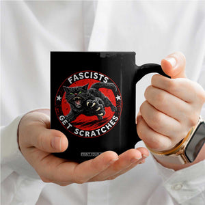 Vintage Black Cat Against Fascists Coffee Mug TS10 Print Your Wear