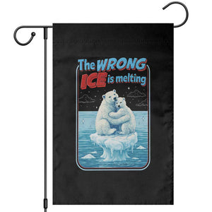 Fck Ice Garden Flag The Wrong Ice Is Melting Polar Bear Social Justice TS10 Black Print Your Wear