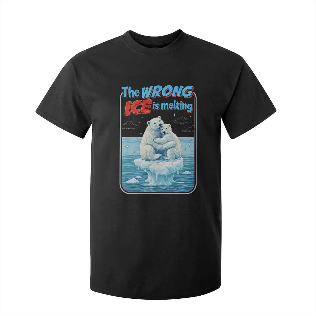 Fck Ice T Shirt For Kid The Wrong Ice Is Melting Polar Bear Social Justice TS10 Black Print Your Wear