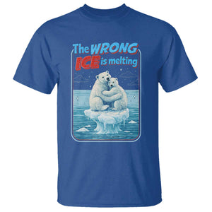 Fck Ice T Shirt The Wrong Ice Is Melting Polar Bear Social Justice TS10 Royal Blue Print Your Wear
